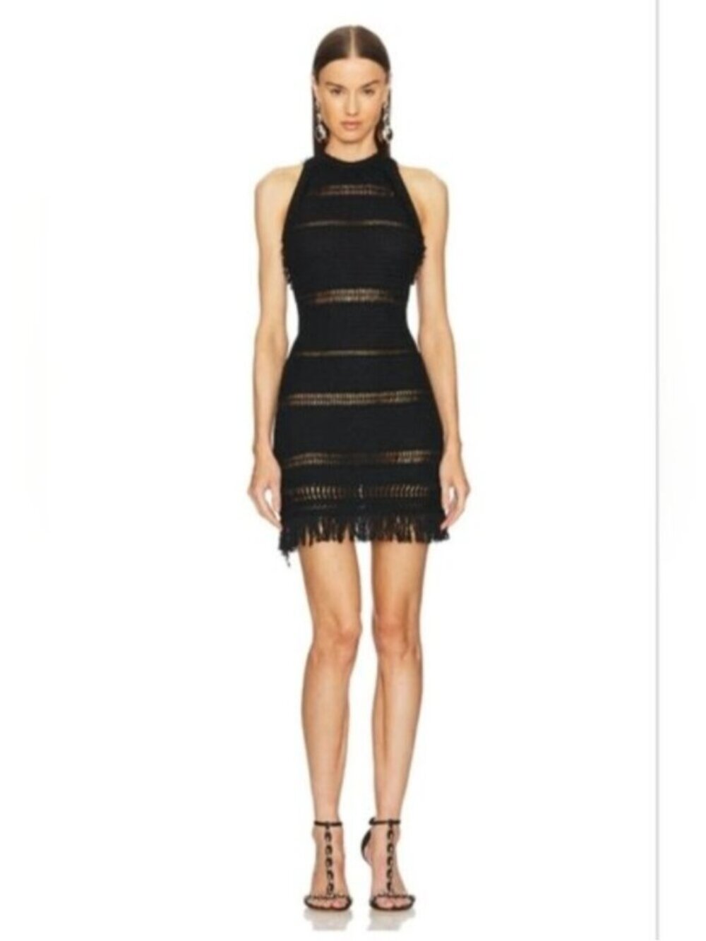 NWT Isabel Marant Etoile Aralia Black Crochet Mini Dress